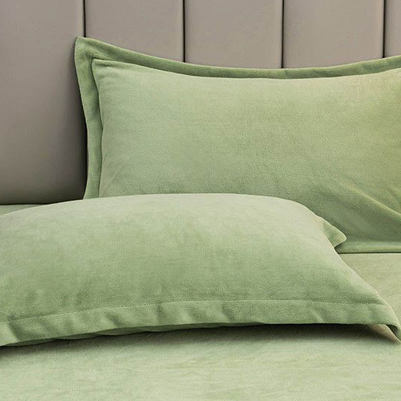 Solid Color Velvety Decorative  Pillowcases(2PCS) - image 10