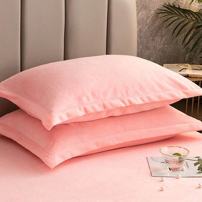 Solid Color Velvety Decorative  Pillowcases(2PCS) - image 16