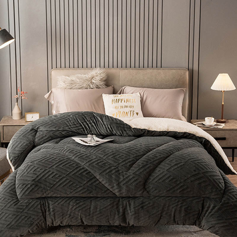 Thick Sherpa Winter Blanket with Quilt Core - image 19