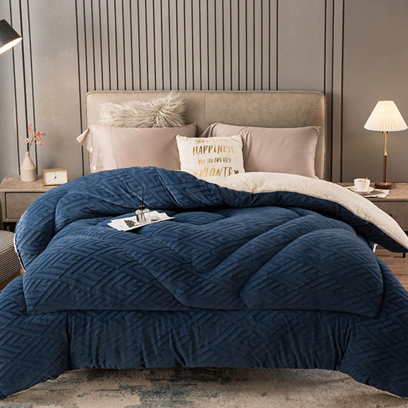 Thick Sherpa Winter Blanket with Quilt Core - image 24