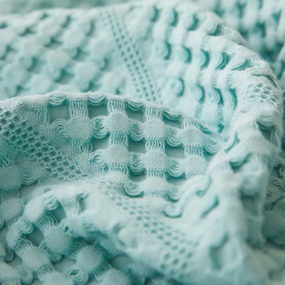 Solid Color Waffle Texture Towel Quilt - image 17