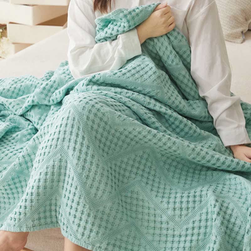 Solid Color Waffle Texture Towel Quilt - image 16