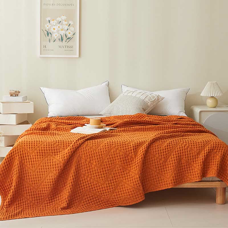 Solid Color Waffle Texture Towel Quilt - image 10