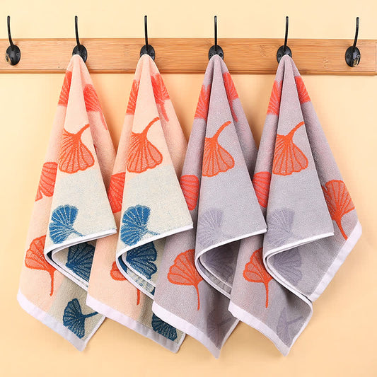 Pure Cotton Ginkgo Leaf Soft Towel - image 0
