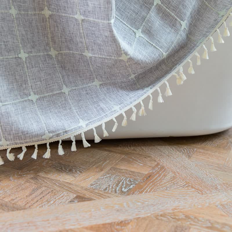 Plaid Cotton Linen Farmhouse Shower Curtain - image 18