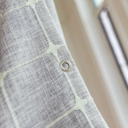 Plaid Cotton Linen Farmhouse Shower Curtain - image 19