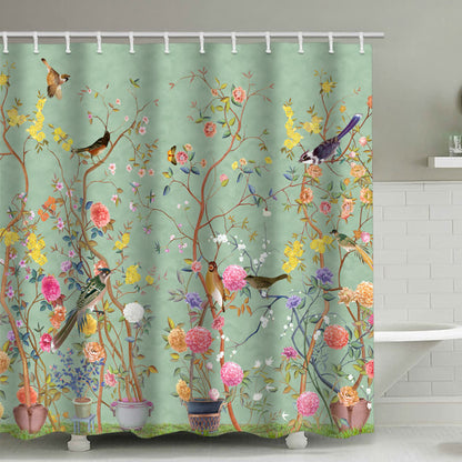 Rural Waterproof Decorative Shower Curtain - image 1