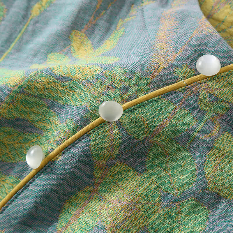 Cotton Gauze Vintage Retro Loungewear Set - image 3