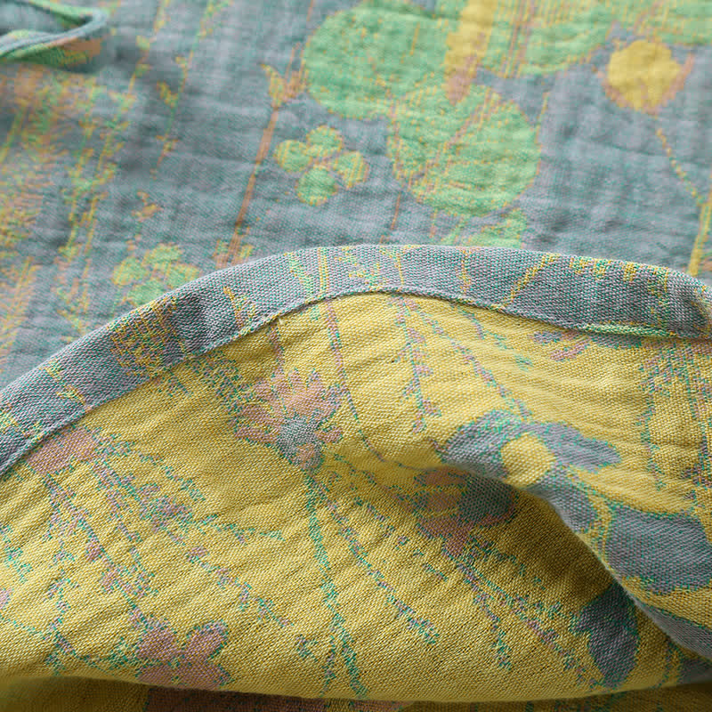 Cotton Gauze Vintage Retro Loungewear Set - image 5