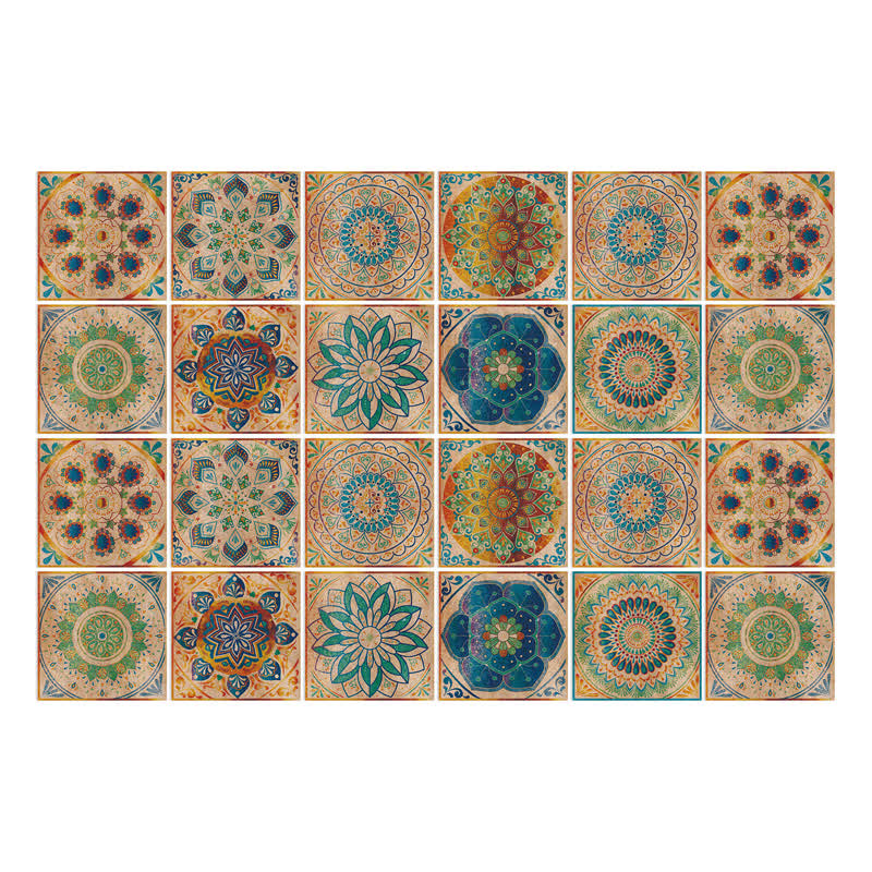 Retro Peel and Stick Wall Sticker (24PCS) - image 5