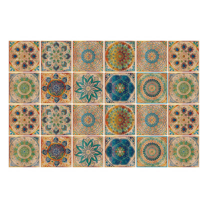 Retro Peel and Stick Wall Sticker (24PCS) - image 5