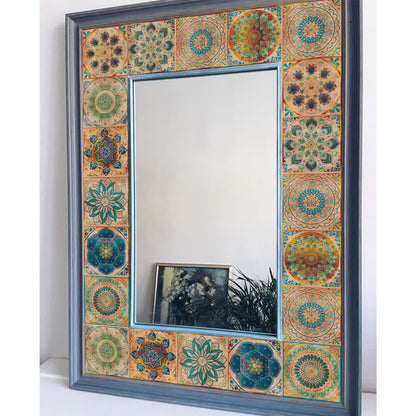 Retro Peel and Stick Wall Sticker (24PCS) - B - 20cm x 20cm - image 4