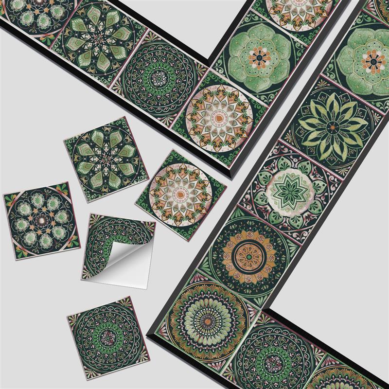 Retro Peel and Stick Wall Sticker (24PCS) - image 1