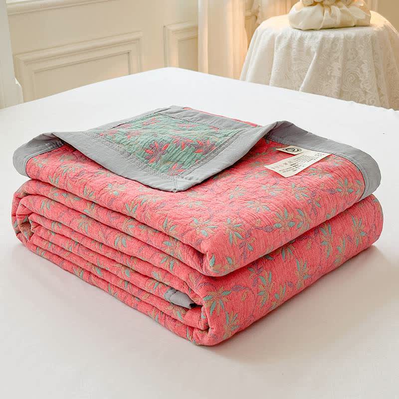 Blooming Flower Pure Cotton Quilted Coverlet - image 2