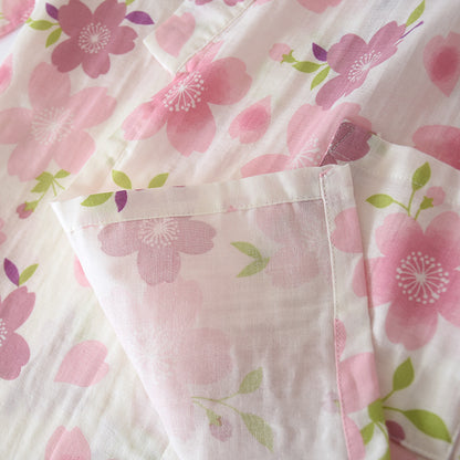 Cherry Blossom Cotton Gauze Pajama Set - image 6