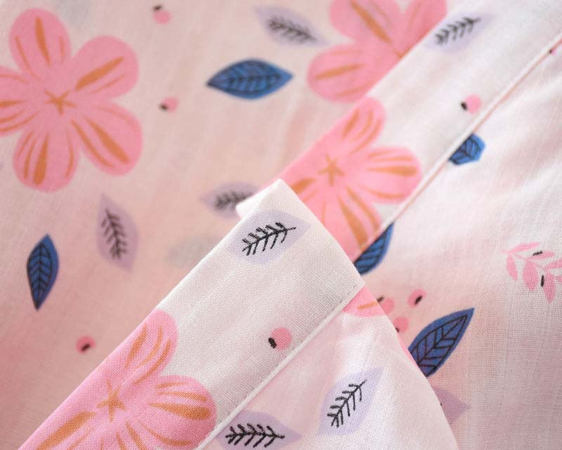 Floral Double Layer Cotton Gauze Nightdress - image 6