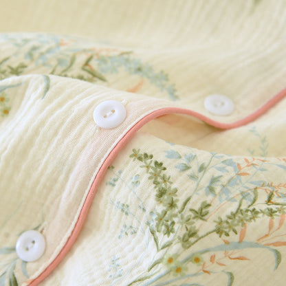 Pure Cotton Rural Lapel Loungewear Set - image 4