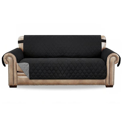 Waterproof Couch Cover with Elastic Straps - Black - Oversize Recliner: Widths UP to 30" - image 10