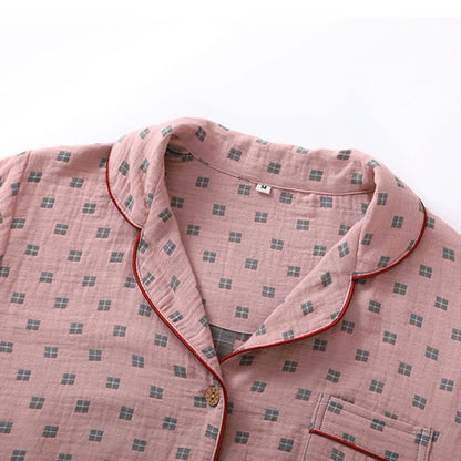 Checkered Jacquard Cotton Loungewear Set - image 5