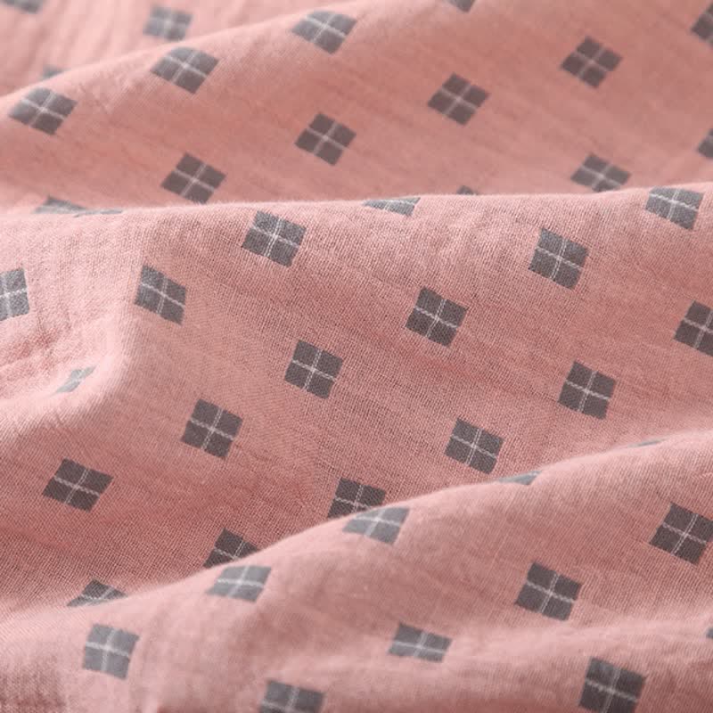 Checkered Jacquard Cotton Loungewear Set - image 6