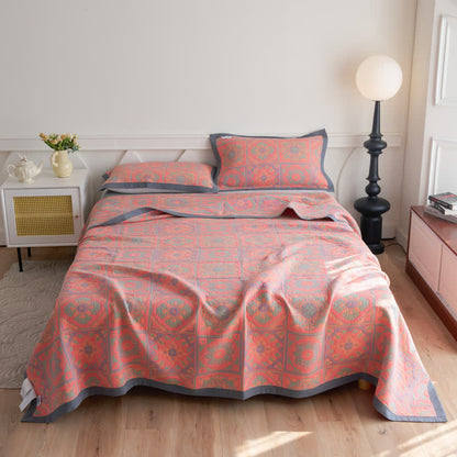 Luxious Jacquard Floral Cotton Gauze Quilt - image 1