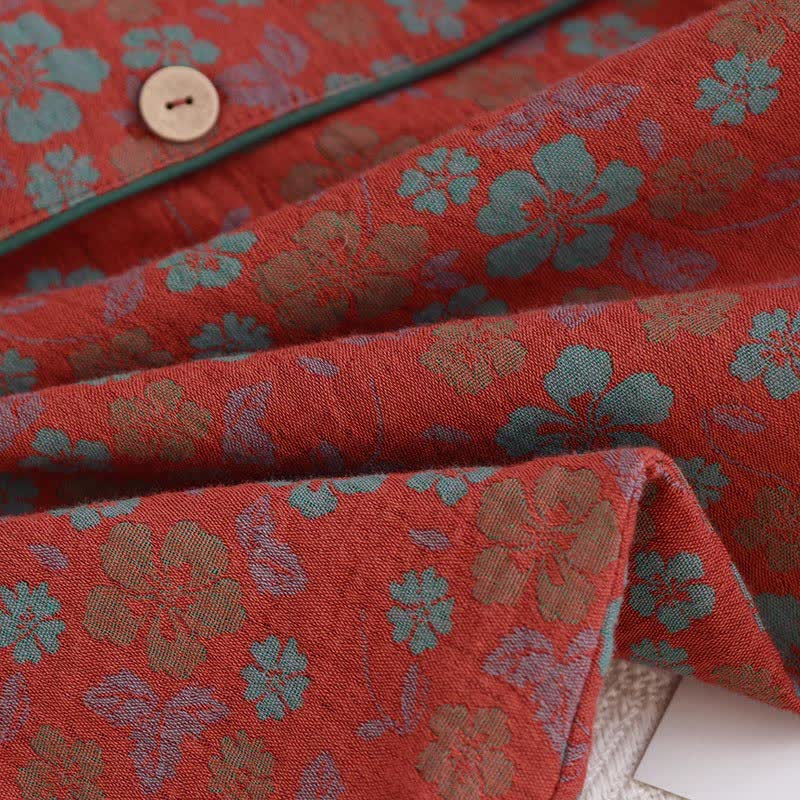 Floral Double Layer Gauze Pajama Set - image 6