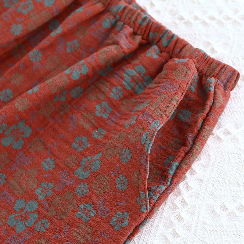 Floral Double Layer Gauze Pajama Set - image 7