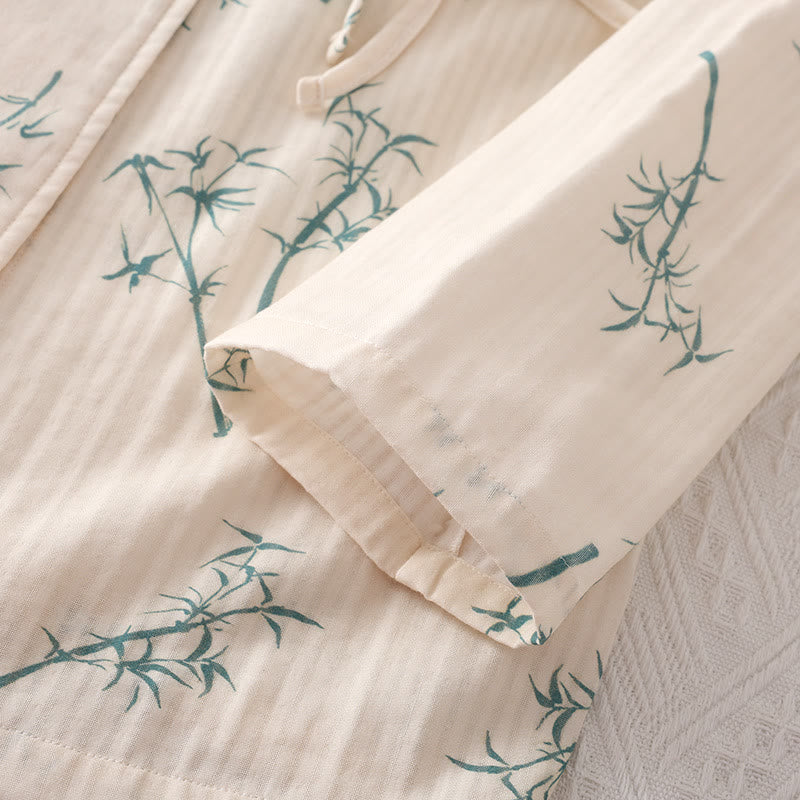 Rural Bamboo Cotton Gauze Nightwear Set - image 3