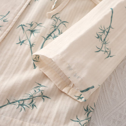 Rural Bamboo Cotton Gauze Nightwear Set - image 3
