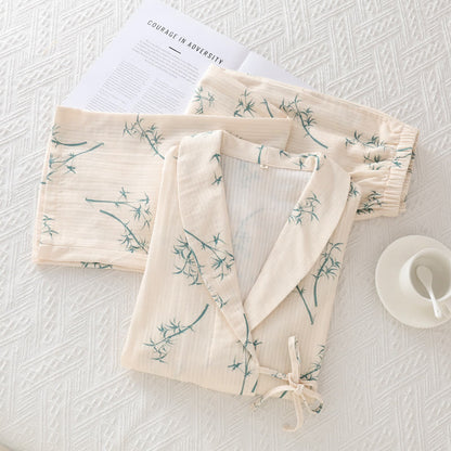 Rural Bamboo Cotton Gauze Nightwear Set - image 1