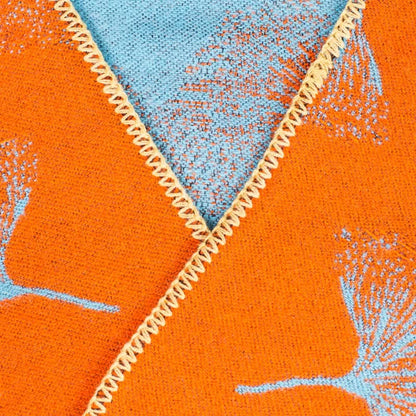 Luxurious Ginkgo Leaf Travel Shawl Cape - image 8