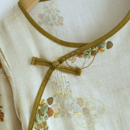 Floral Woven Short Sleeve Loungewear Set - image 2