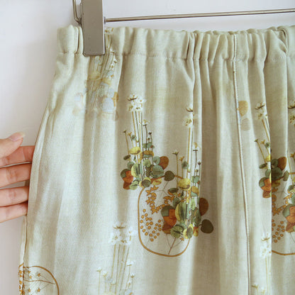 Floral Woven Short Sleeve Loungewear Set - image 5