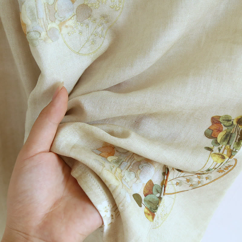 Floral Woven Short Sleeve Loungewear Set - image 6