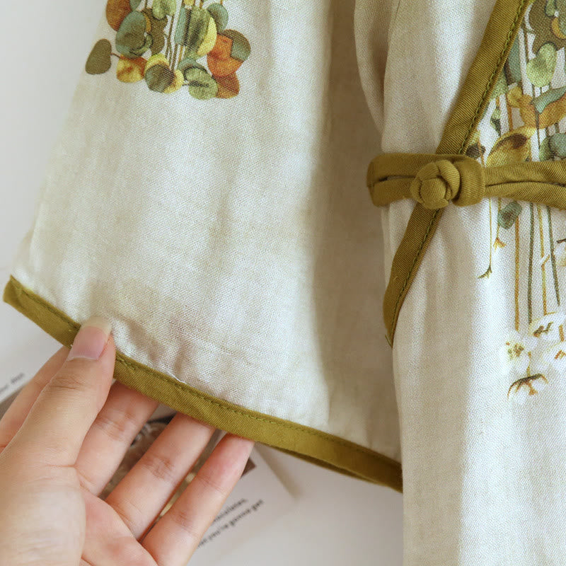 Floral Woven Short Sleeve Loungewear Set - image 4