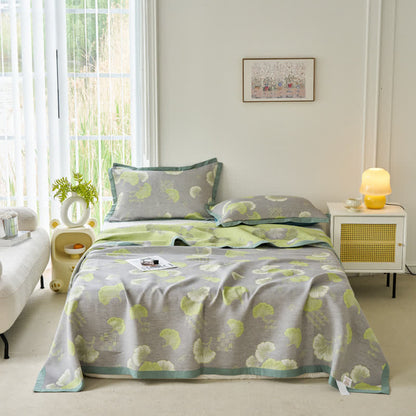 Fresh Style Ginkgo Leaf Pure Cotton Quilt - image 1