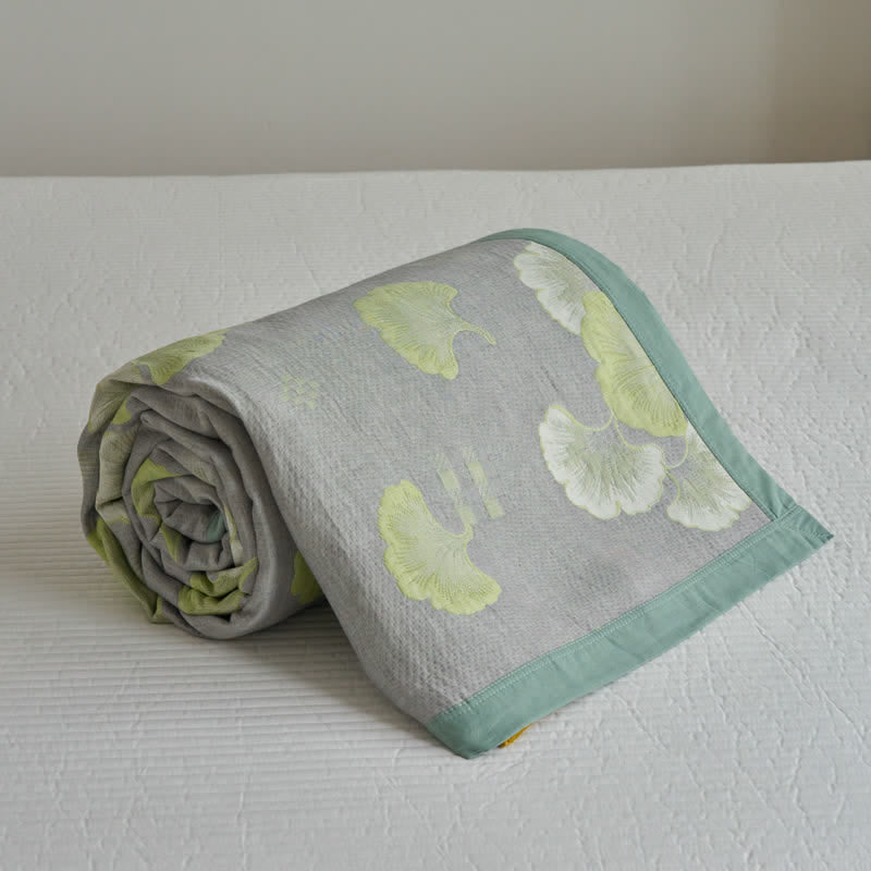 Fresh Style Ginkgo Leaf Pure Cotton Quilt - image 15