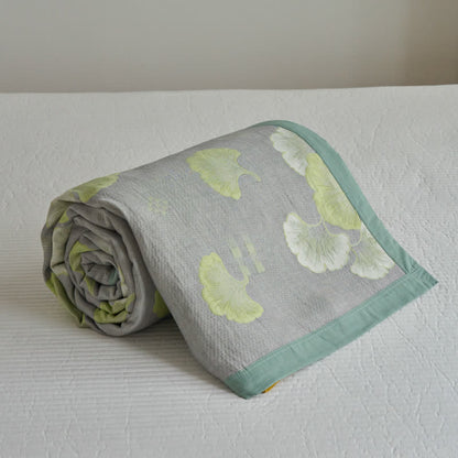 Fresh Style Ginkgo Leaf Pure Cotton Quilt - image 15