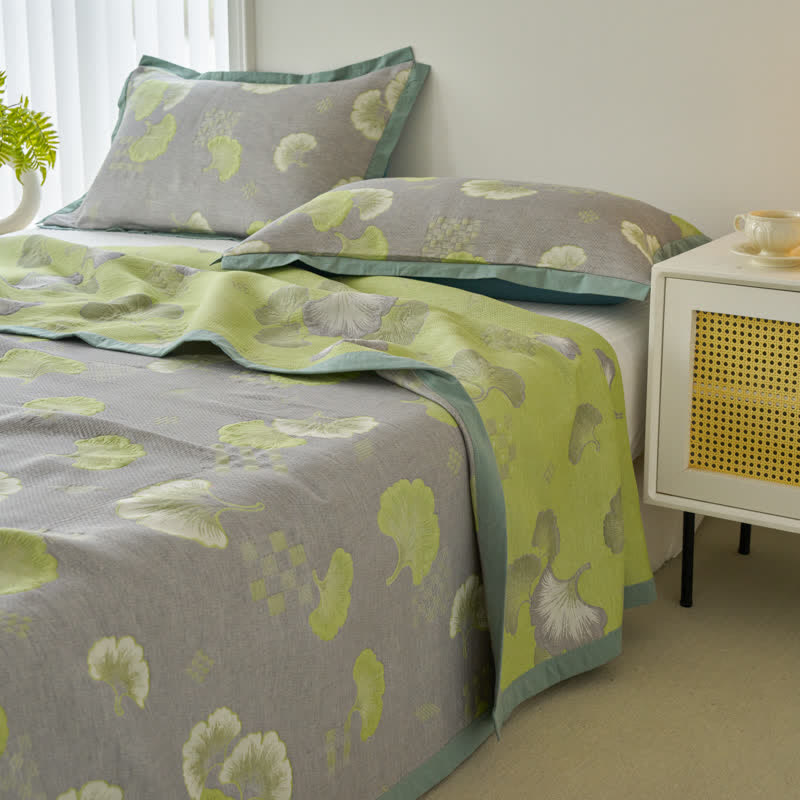 Fresh Style Ginkgo Leaf Pure Cotton Quilt - image 10