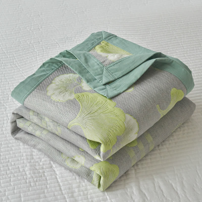 Fresh Style Ginkgo Leaf Pure Cotton Quilt - image 14
