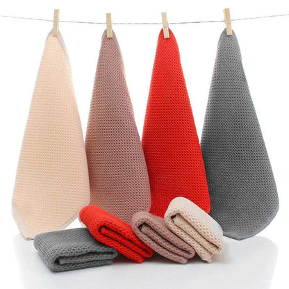 Ownkoti Simple Cotton Towel Honeycomb Weave Square Towel Set (3-Pack) - image 2