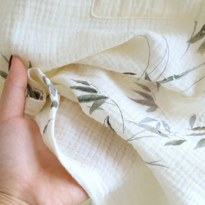 Pure Cotton Bamboo Print Comfy Bathrobe - image 5