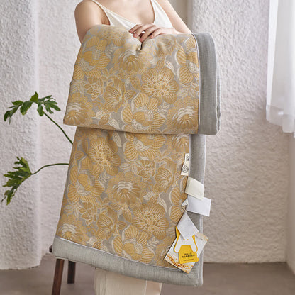 Neutral Floral Cotton Gauze Bedding Collection - image 3