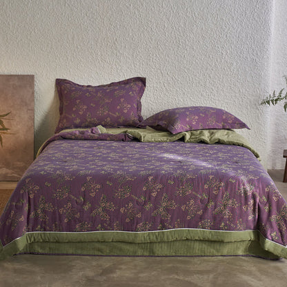 Cotton Gauze Jacquard Elegant Butterfly Bedding - Bedding Set - Full - image 1