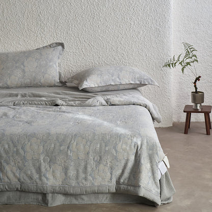 Neutral Floral Cotton Gauze Bedding Collection - image 6