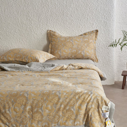 Neutral Floral Cotton Gauze Bedding Collection - image 2