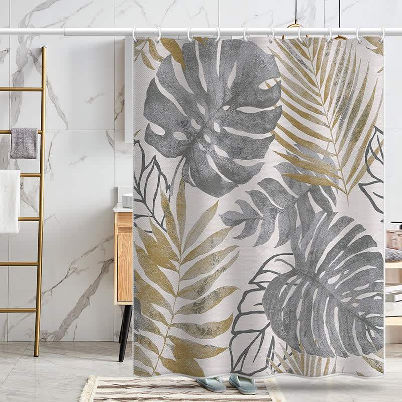 Pastoral Monstera Deliciosa Anti-mildew Shower Curtain - image 2