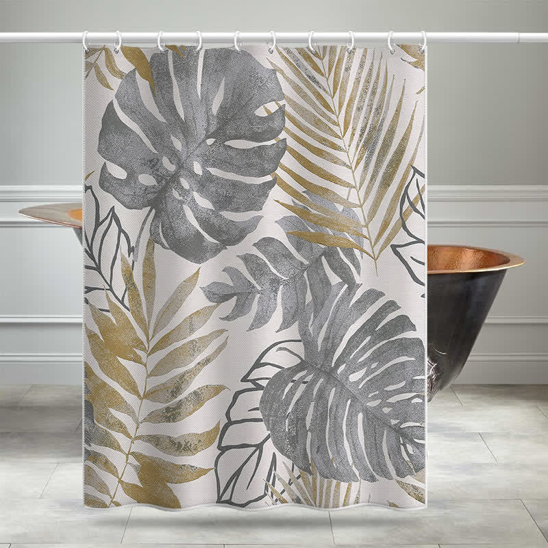 Pastoral Monstera Deliciosa Anti-mildew Shower Curtain - image 1