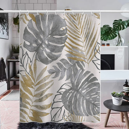 Pastoral Monstera Deliciosa Anti-mildew Shower Curtain - image 3