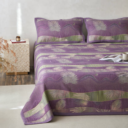 Double Layers Gauze Retro Leaf Comfy Quilt - image 2
